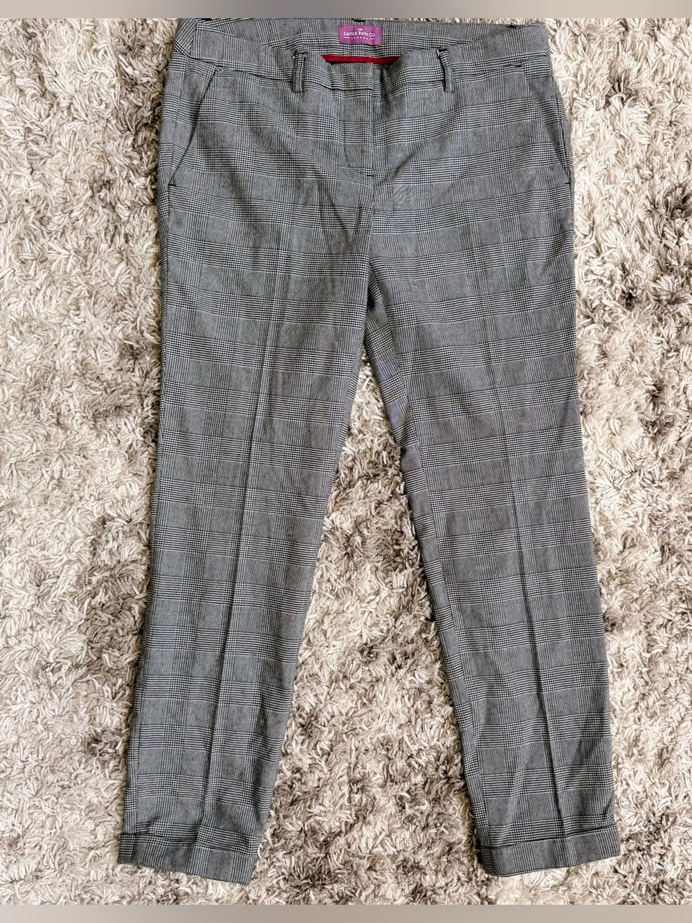 The Savile Row Plaid Ankle Cuffed Pants